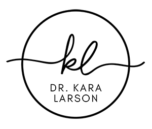 Logotype of Dr. Kara Larson in black. Dr Kara Larson is a leadership coach and wellness expert. Transform your career with Dr. Kara Larson, leadership coach and wellness expert. Boost productivity, prevent burnout and lead effectively in the AI era.